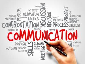 Communication related items words cloud business concept