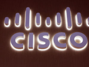 Amsterdam Netherlands -september 15 2017: cisco letters on a wall in Amsterdam